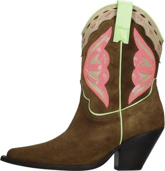 Toral Shoes Cowboy Boots - Dames - Cowboylaarzen - Veelkleurig - 40 EU - Leer - Schoenen