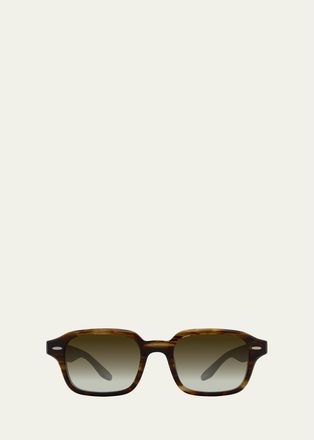Barton Perreira Mens Remi Acetate Square Sunglasses