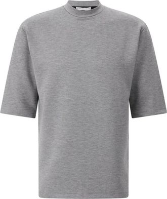 Kiefermann Kiefermann, Tops, Heren, Grijs, M, Jersey T-shirt met klassieke ronde hals