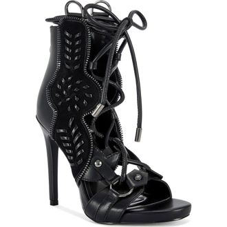 Azalea Wang Shainia Sandal in Black at Nordstrom, Size 8.5