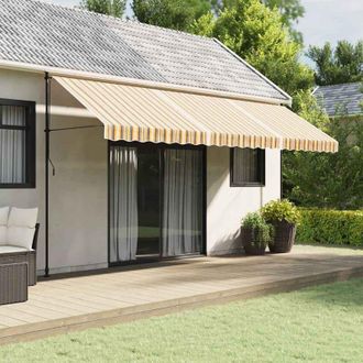 vidaXL Tela De Repuesto De Toldo Rayas De Colores 5x3,5 M Vidaxl