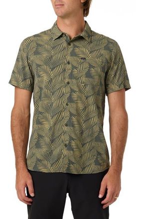 O'Neill TRVLR Perforated Short Sleeve Performance in Dark Olive at Nordstrom, Size Xx-Large