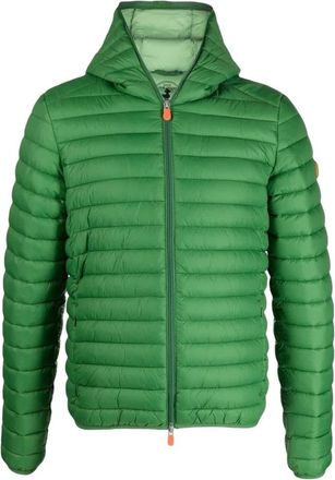 Save The Duck Gewatteerd donsjack - Heren - Gewatteerde jassen - Groen - S - Nylon - Jassen
