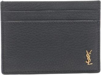 Saint Laurent Pre-owned Tiny Cassandra Leather Card Case - - Pre-owned - Uomo - Nero - ONE SIZE