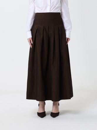 Pantaloni Torino Gonna midi PT Torino in cotone e lino