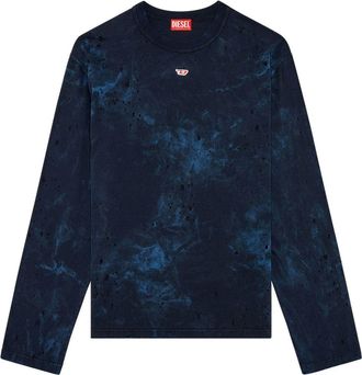 Diesel T-Crane-LS-N2 cotton sweatshirt - men - Cotton - M - Blue