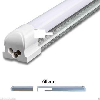 Trade Shop Trade Shop Traesio - Trade Shop - L&aacute;mpara De Techo Tubo Ne&oacute;n Led Smd T8 60cm Soporte Ne&oacute;n Aluminio Luz Blanca