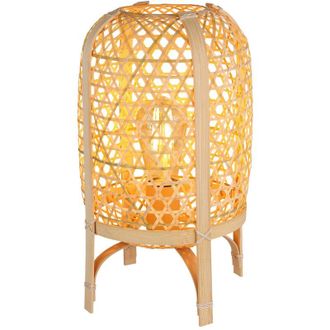 Globo Lighting Cairo L&aacute;mpara De Mesita De Noche Color Natural 1x E27