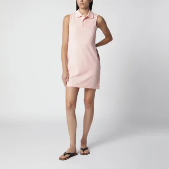 Flore Flore Pink Sleeveless Lauren Cotton Polo Dress