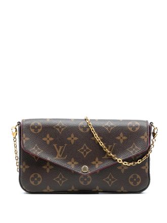 Louis Vuitton 2020 Pochette Felicie crossbodytas met monogram - Bruin