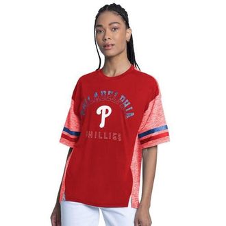 G-III 4Her by Carl Banks Womens G-III 4Her by Carl Banks Red Philadelphia Phillies Off-Season Oversized Top at Nordstrom, Size Xx-Large