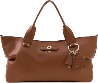 Guess Tassen, Dames, Bruin, ONE Size, Suzy 3 Comp Satchel