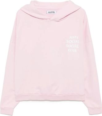 ANTI SOCIAL SOCIAL CLUB Felpa Cozy con cappuccio - Rosa