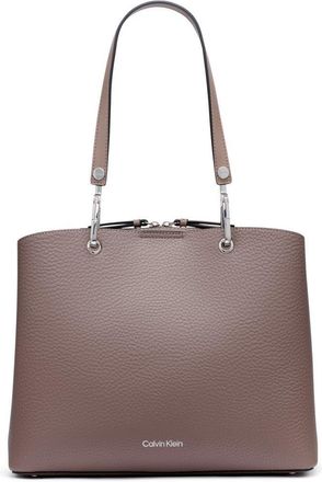 Calvin Klein Garnet Triple Compartment Tote, Cocoa, One size