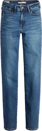 Levi's Jeans, Dames, Blauw, W34, Slim Welt Pocket Jeans