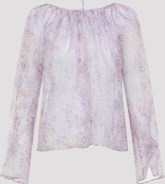 Alberta Ferretti Alberta Ferretti bedrukte organzablouse