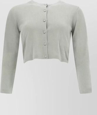 Max Mara silk cashmere cropped cardigan