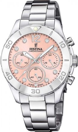 Festina Womens F20603-7 Ladies Boyfriend Watch - Silver - One Size
