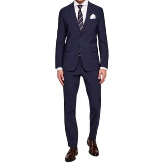 HUGO BOSS Hugo, Single Breasted Suits, male, Blue, Size: 2XL P-Huge-2Pcs-WG-253