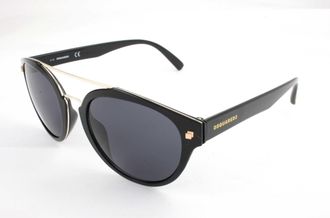 Dsquared2 Unisex 52mm Shiny Black Sunglasses