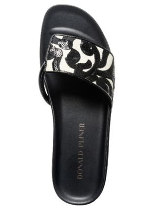 Donald J Pliner Fifi Sandal In Nat/black Brocade