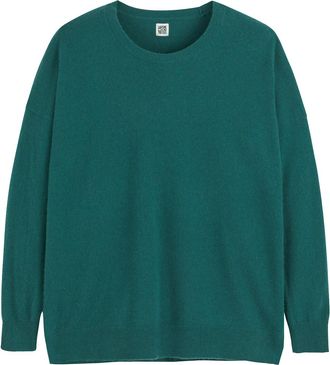 La Redoute Collections Trui in kasjmier,ronde hals, los volume