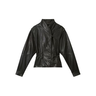 Isabel Marant Tressy Buttoned Leather Jacket