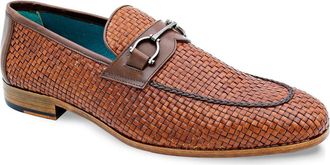 Mezlan Salva Bit Ornament Leather Loafer in Cognac /Brown at Nordstrom Rack, Size 8.5