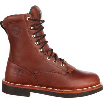 Georgia Boot Farm And Ranch Lacer Work Boot in Barracuda Walnut at Nordstrom, Size 10.5