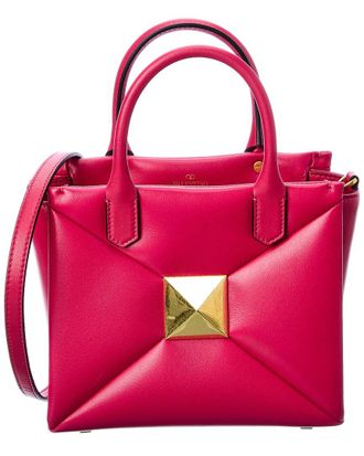 Valentino One Stud Small Leather Tote