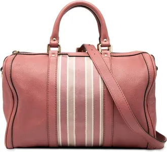 Gucci Pre-owned Gucci Medium Calfskin Web Joy Boston Bag 247205 525040