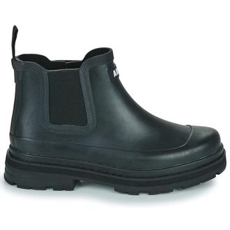 Aigle Soft Rain Rubber Womens Ankle Boots - Noir - Size:UK 7.5
