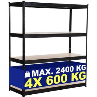 Clp Clp - Estanter&iacute;a Para Cargas Pesadas 160x60x180 Cm Negro