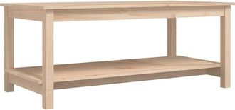 vidaXL Vidaxl - Mesa De Centro De Madera Maciza De Pino 110x55x45 Cm