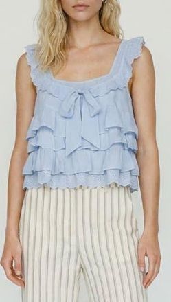 Vero Moda Sandy Sleeveless Layered Top in Brunnera Blue at Nordstrom Rack, Size X-Large
