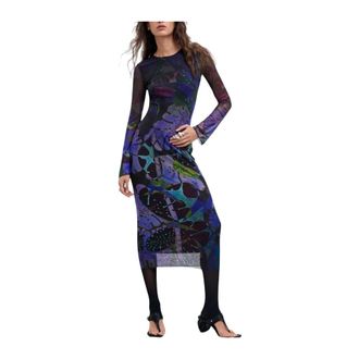 Desigual Dames, Jurken, Veelkleurig, Maat: XL