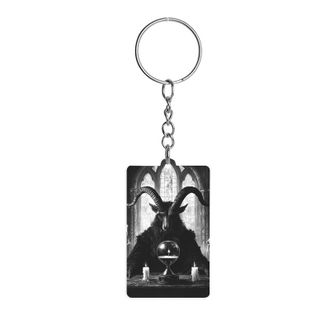 Generic Baphomet Satan Goat Acrylic Keychain Cute Key Rings Key Chains Tags for Men Women Gifts