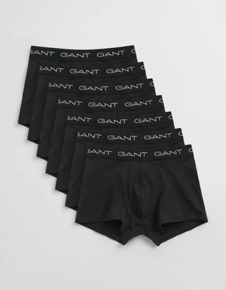 GANT Mens GANT Mens Trunk 7-Pack - 5 Black - Size: 33/32/32