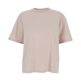 Golden Goose Polo Shirts, female, Pink, Size: XS Boxi T-shirt