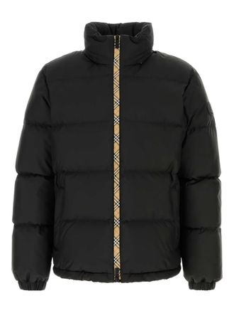 Burberry Giacca con dettaglio Vintage Check - Nero