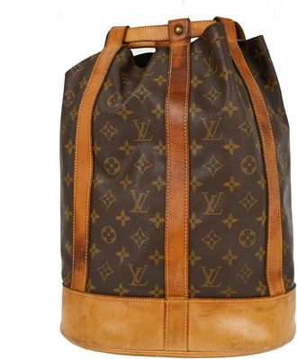 Louis Vuitton Randonnee Monogram Canvas Brown Canvas Backpack Bag (Pre-Owned)