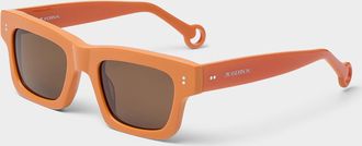 J.W.Anderson Orange rectangular sunglasses