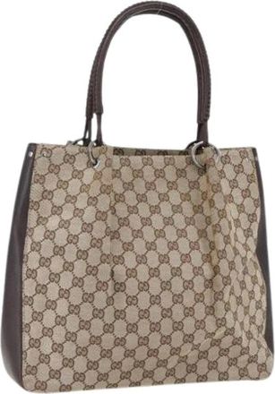 Gucci Pre-owned Tote Bags, female, Beige, Size: ONE SIZE Pre-owned Tote Bag
