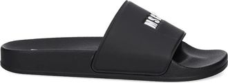 Msgm Sandali slides con logo - Nero