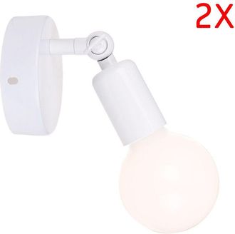OEM Applique Murale - Rotaci&oacute;n 180&deg; - Casquillo E27 - Estilo Industrial Retro - Para Pasillo Salon Habitacion - Pack De 2
