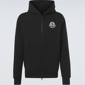 Moncler Logo cotton zip-up hoodie