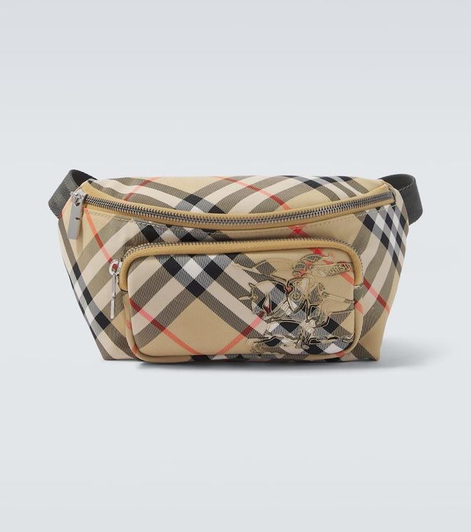 Burberry Check embroidered belt bag