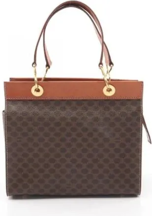 Celine Pre-owned Handbags, female, Brown, Size: ONE SIZE Pre-owned Vintage Canvas Handbag