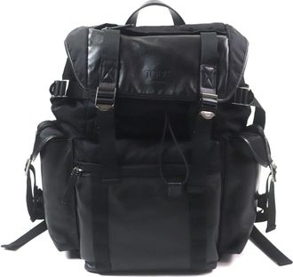 Tod's Tods Fabric Leather Backpack (Pre-Owned)