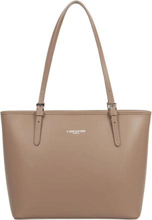 Lancaster Sac cabas &eacute;paule Zipp&eacute;e M Smooth - Dames - Shoppers - Bruin - ONE Size - Leer - Tassen